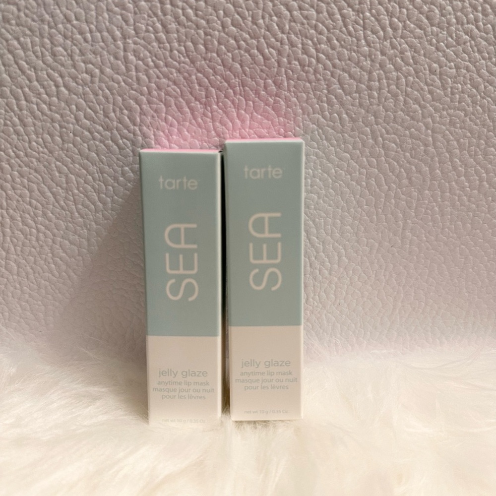 2 for $25 Tarte Sea Jelly Glaze Anytime Lip Mask Strawberry Jelly Trial Size. - Picture 2 of 2